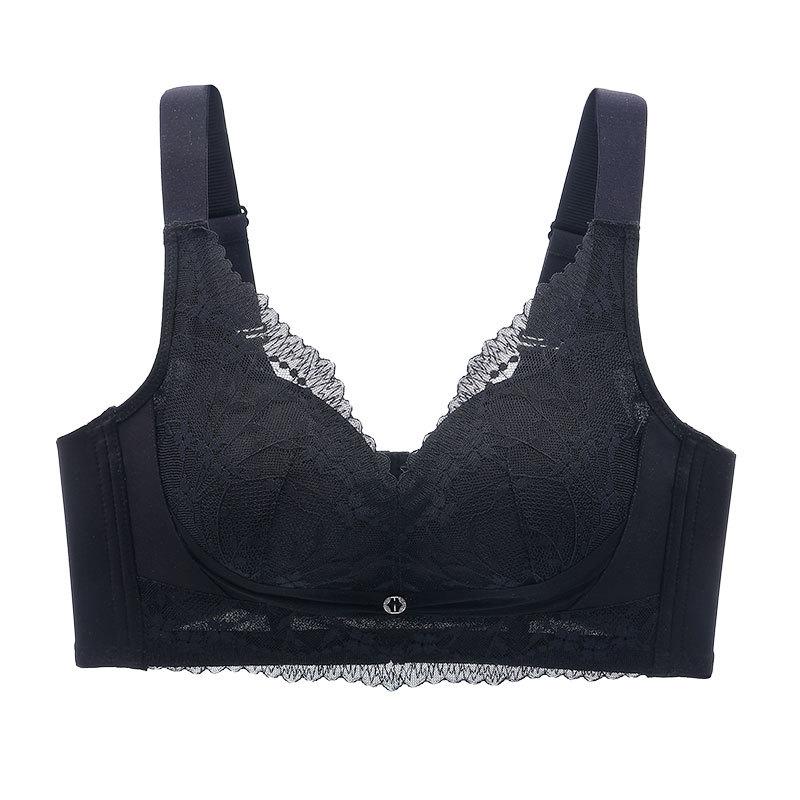 Palm Cup Bra Women's Gathering Sexy Lace Bra Women's Anti Sagging Bra Women's Underwear