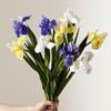 Realistic Pu Irish Iris Flower For Outdoor Events Home Office Decoration Gift