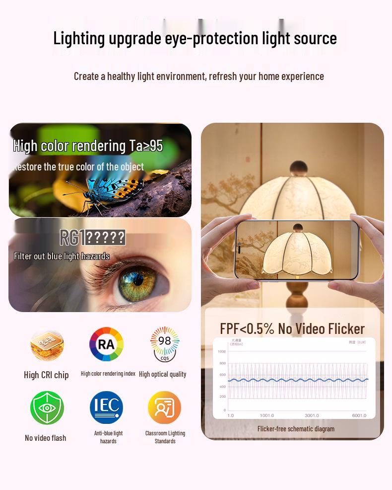 Elegant Zen All-Copper Fabric Desk Lamp for Bedroom Ambiance