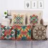 Bohemian Geometric Patterns Digital Printing Short Plush Pillow Covers For Car Sofa Office Cushion Cover Home Goods