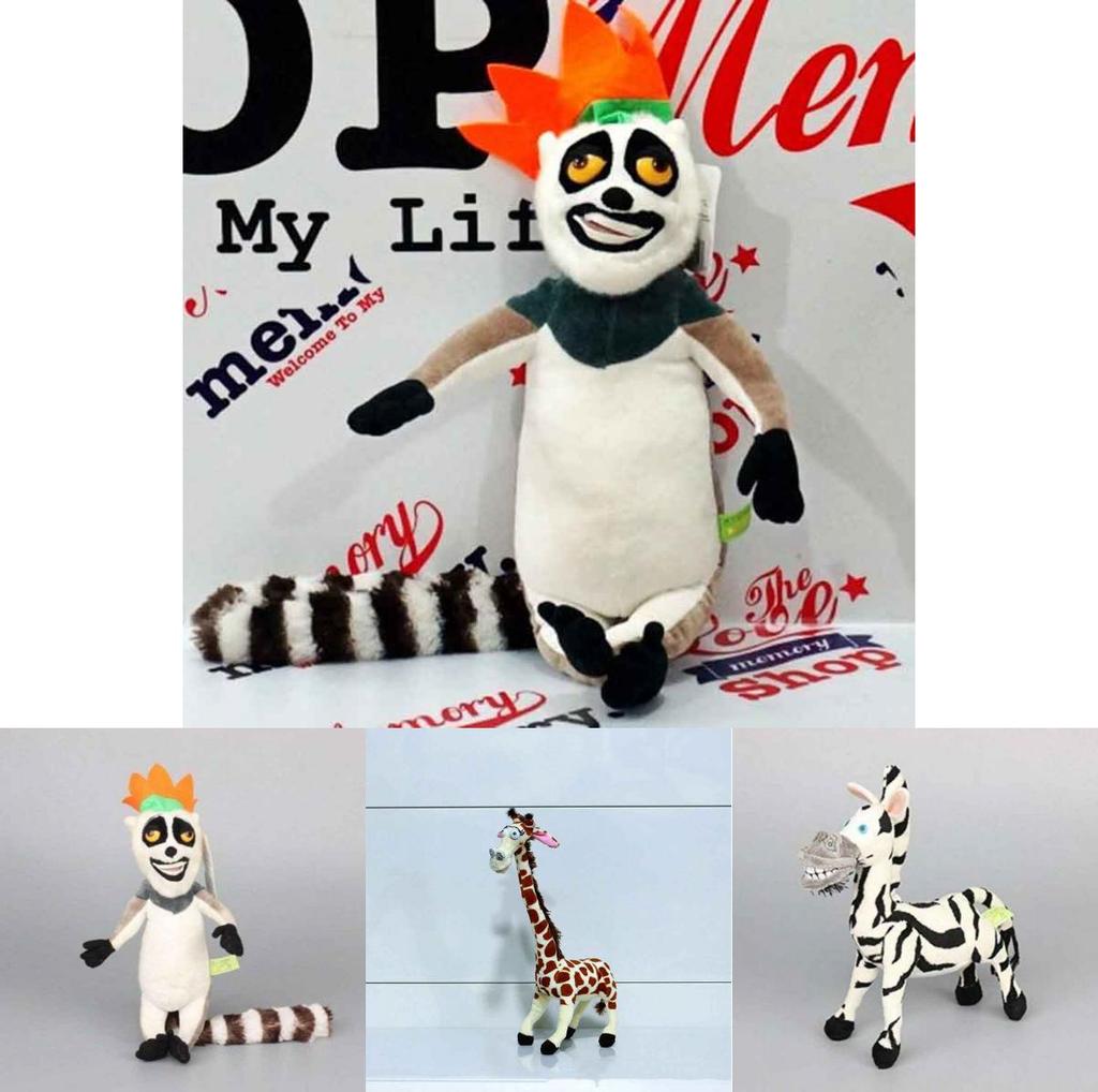 Cozy And Soft Madagascar Plush Toys Including Alex Lion Marty Zebra And More