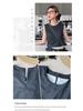 Stylish Raw Edge Patch Pocket Sleeveless Two-Piece Vest