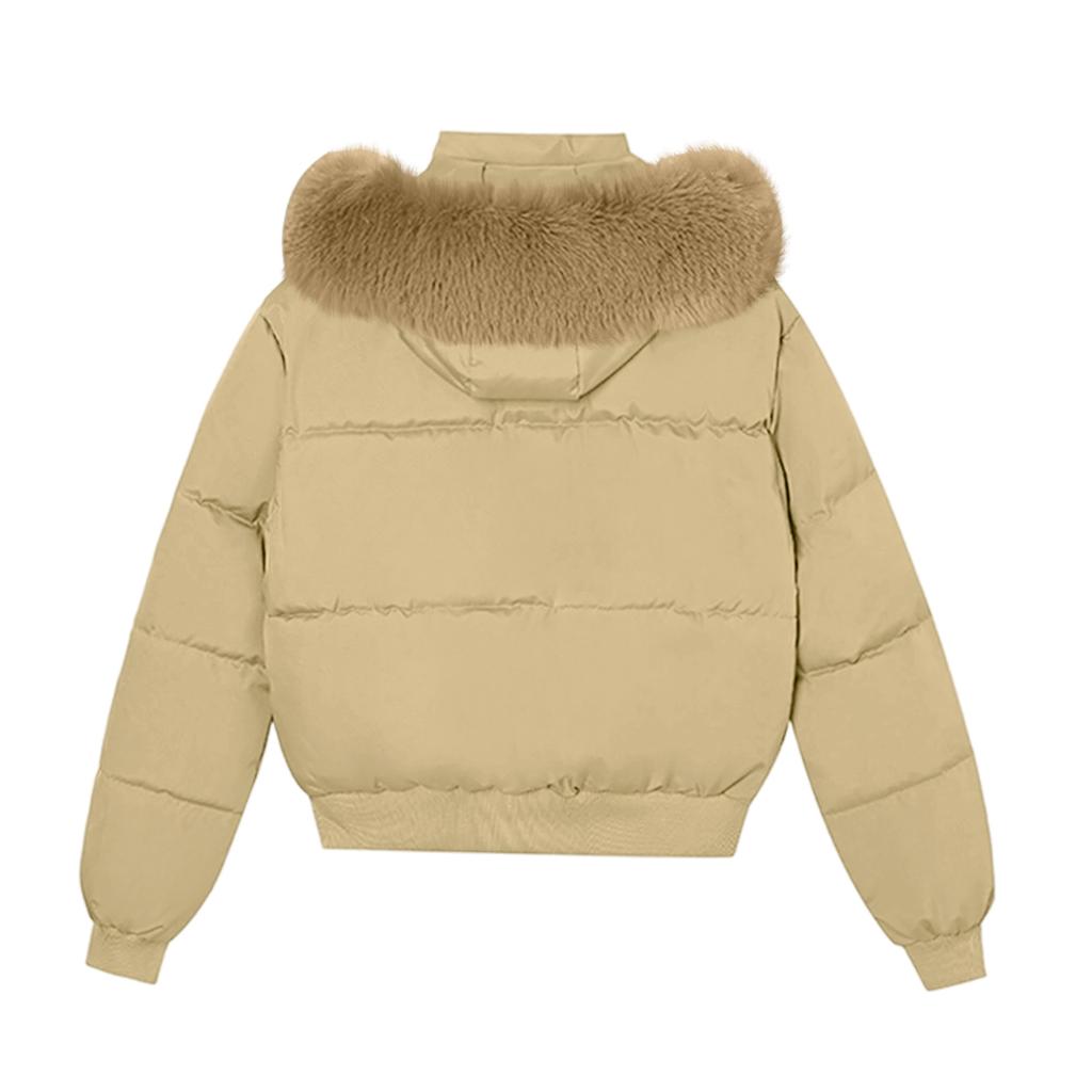 Women's Winter Design Hooded Short Cotton-padded Jacket