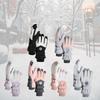 Coldproof Warm Ski Gloves for Female Winter Activity Insulated Gloves for Mountain Climbing Thicken Fleece Hand Warmer