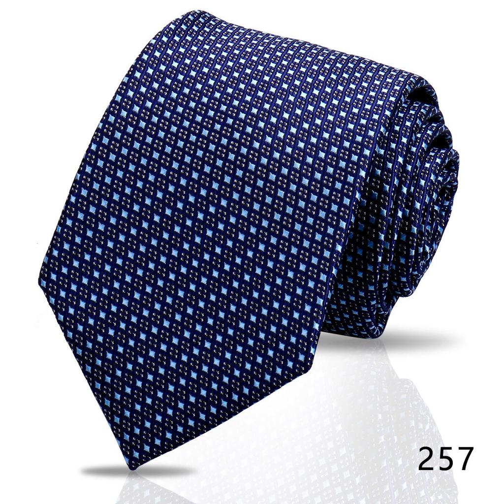 Men's High-Grade Black and Red Striped Silk Tie for Formal and Wedding Wear - 8CM