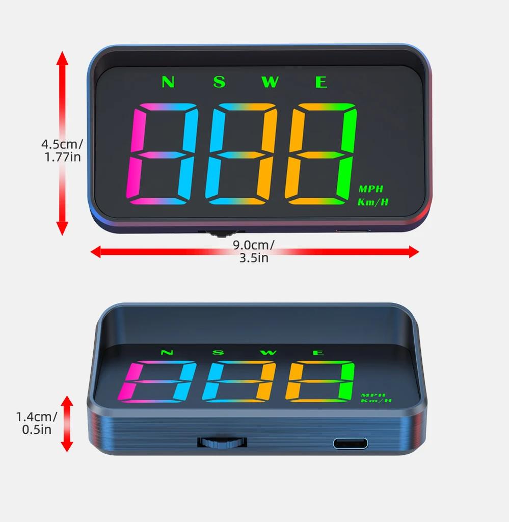 Car Head Up HD Display M2S GPS Speedometer Speed KMH MPH Digital Windshield Projector HUD For All Cars Auto Electronics Parts