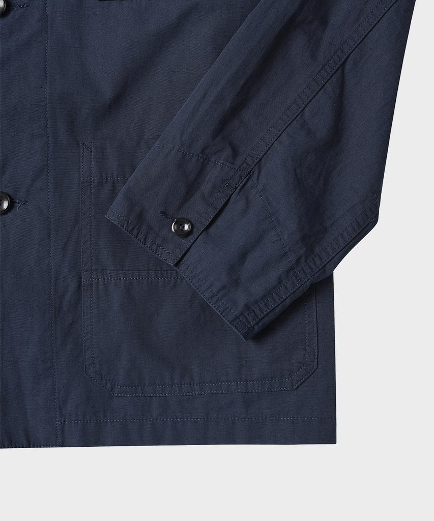 TAILDERN Bill Chore Jacket Cotton Linen Navy