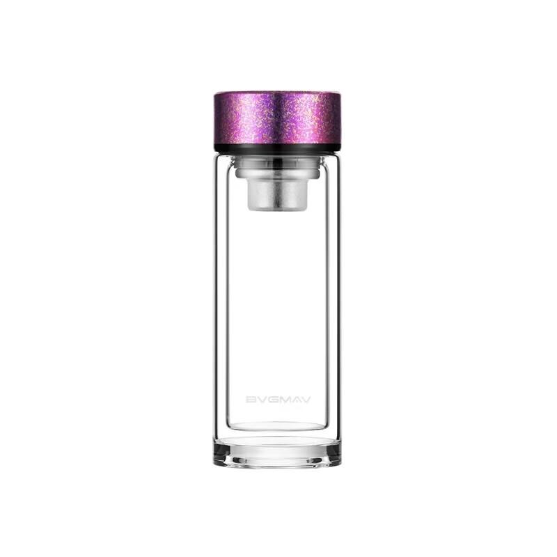 BVGMAV Pure Titanium Double Wall Glass Tea Infuser Cup