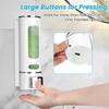 Liquid Soap Dispenser 400ml Wall Mounted Refillable for Bathroom Kitchen Hotel Shower Gel Lotion Pump for Toilet Bathroom Hotel