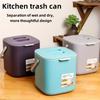 Odor Proof PP Trash Can with Removable Inner Bucket Uses for Food Waste Compost Kitchen Home Car All Season