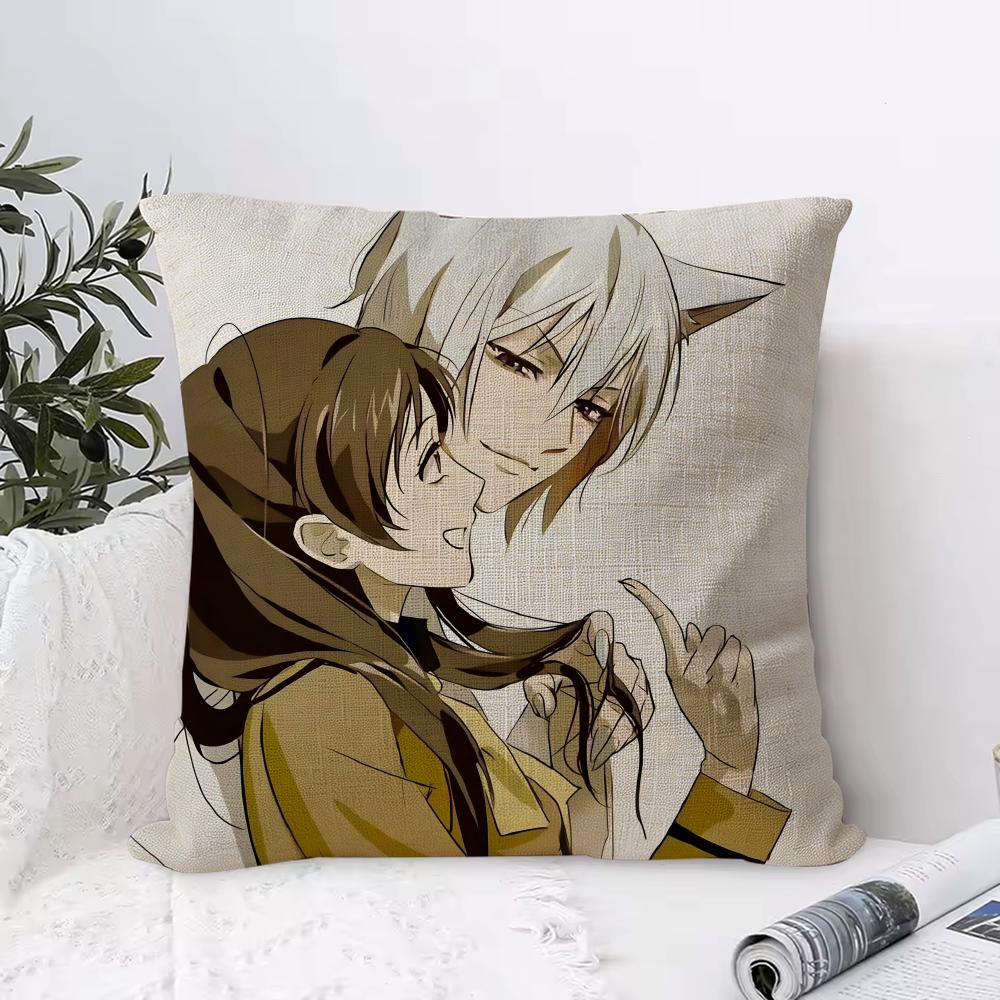 KKamisama Hajimemashita Cushion Cover Eco Linen Pillow Case DoubleSided Print Breathable Durable Zipper Home Decor Gift