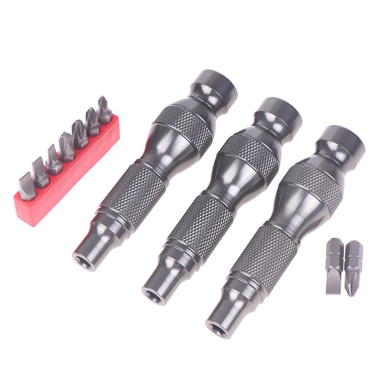 Metal Screwdriver Multi-Purpose Wrench 6.35 Batch Head Aluminum Alloy Household Cross Handle Precision Portable Wrench