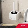 Wall-Mounted Toilet Brush with Storage Holder
