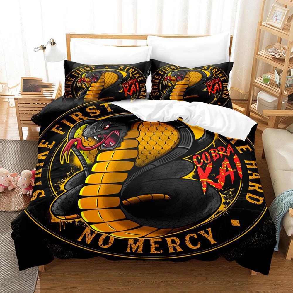 

Comforter Cobra Snake Snake Reptile Bedding Sets For Boys Wild Animals Reptile Tropical Comforter Full Queen Size Comforter (quilt)-EU Single(135*200cm)3pcs