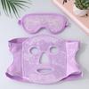 Ice Eye Mask And Face Mask Hot Cold Compress for Puffy Eyes Dry Eyes Migraines Toothaches Redness Relief Double-Sided Gel Beads Reusable Therapy Skin
