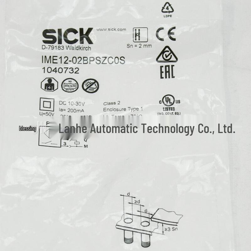 SICK IME12-02BPSZC0S Inductive Proximity Sensor (1040732) - New Stock IME12-02BPSZC0S