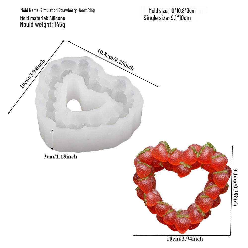 3D Fruchtmousse Silikon Kuchenformen: Birne, Apfel, Ananas, Pfirsich, Durian, Himbeere.
