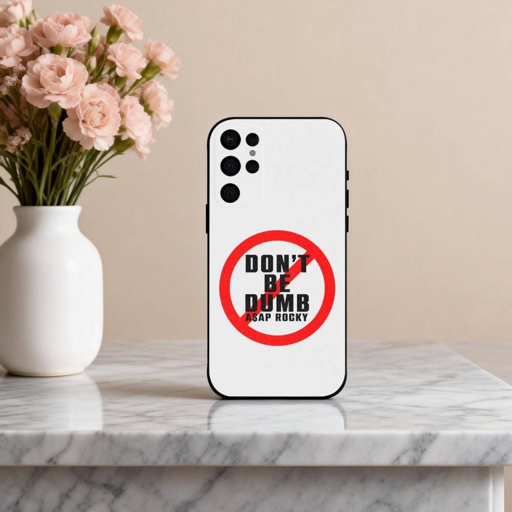 

A-ASAP R-Rocky Don t B-Be D-Dumb Phone Case For Samsung S25,S24,S21,S22,S23,S30,Ultra,S20,Plus,Others Soft Black Cover Samsung S20plus5G