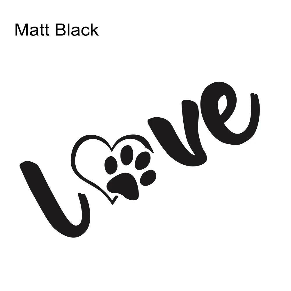 Paw Love Dog Footprint Graphic Car Sticker Creative Auto Body Decoration Vinyl Decal Accessories For Car Truck Off-road SUV Van