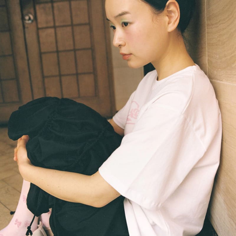 

Fakiii Fakiii x SUGASCOOP Bone W/ Ribbon Hair - Clip PINK&IVORY