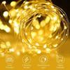 LED Solar Fairy Lights 7/12/22/32M Outdoor Festoon Waterproof Garland String Light For Yard Path Christmas Tree Party Decoration