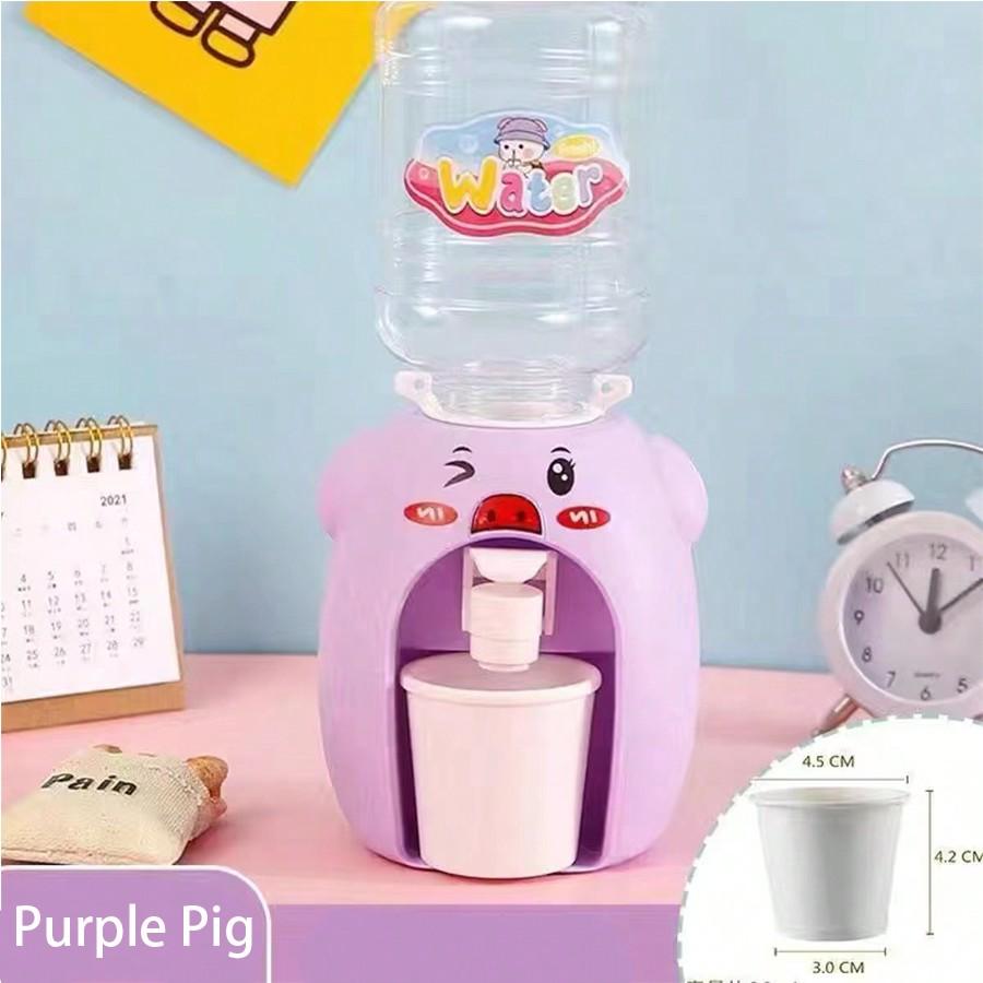 Fun Mini Water Dispenser Toy Real Water Outlet Simulation Kitchen Playhouse Toy Interactive Pretend Play Game for Kids