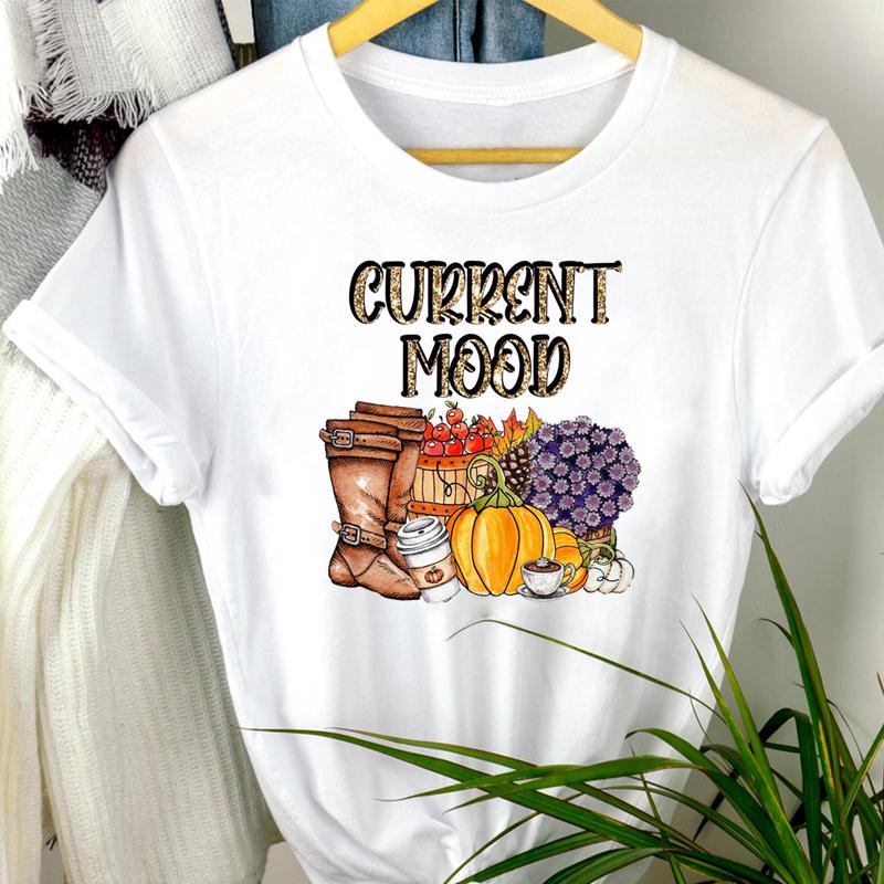 T -Shirt Female Fashion Halloween Print 