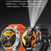 2025 New Military Smart Watch Men 730mAh Large Battery Flashlight AMOLED HD Display 3ATM Waterproof Outdoor Sports Smartwatch