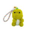 Fluffy Soft Elephant  Plush Doll Metal Ring Panda Plush Key Ring Dinosaur Plush Pendant  Handbag