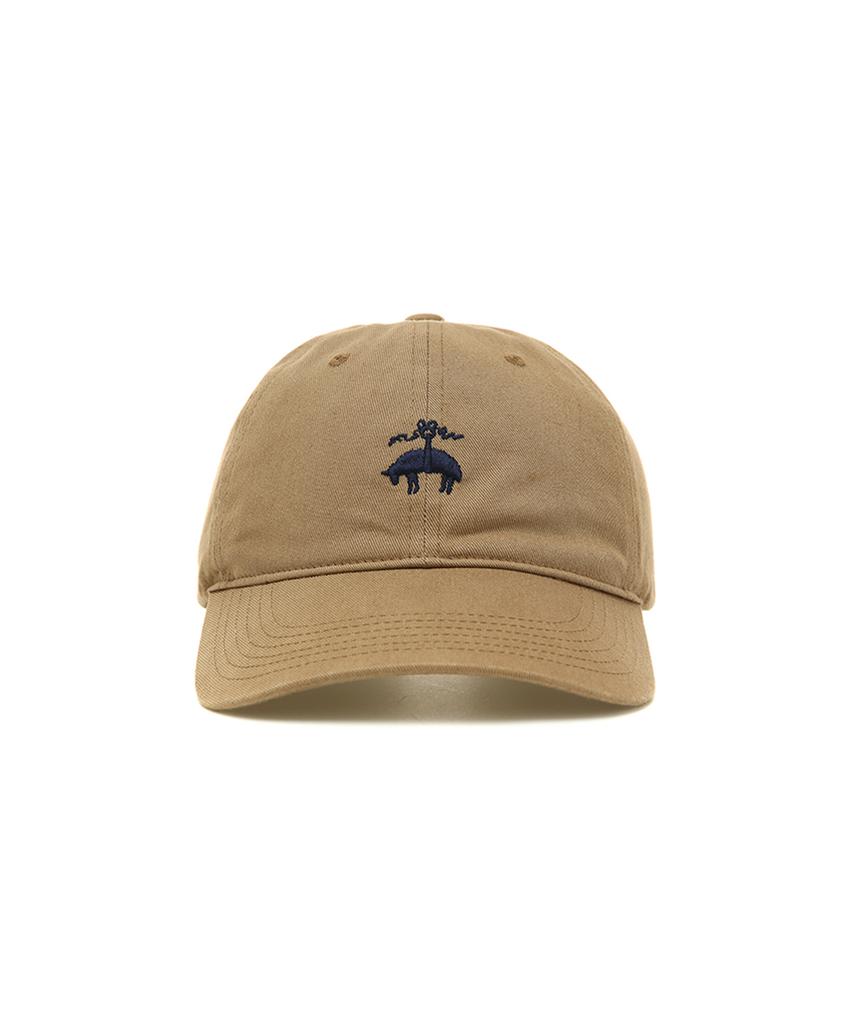 BROOKS BROTHERS [Unisex] Cotton Logo Baseball Cap (Beige) (Bbacmm7315Zes)