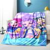 KPop Demon Hunters Pattern Blanket for Home Decoration, Bed, Sofa, Car Travel, Camping, Suitable for All Seasons, Birthday Christmas Gift