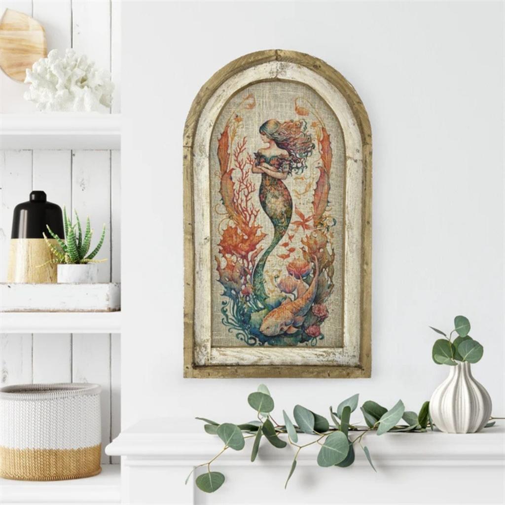 Rustic Wooden Vintage Wall Decor | Farmhouse Art Decorations for Living Room, Home Office, and Nursery(12x8 inch, 3D with Frame)