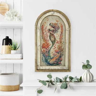 Rustic Wooden Vintage Wall Decor | Farmhouse Art Decorations for Living Room, Home Office, and Nursery(12x8 Inch, 3D with Frame)