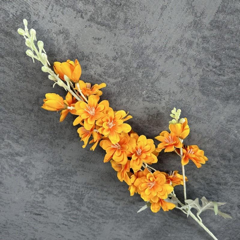 2 Główki 50cm Sztuczny Flokowany Kwiat Ostróżki Dekoracja Ślubna Domowa Fetionzi Sztuczny Dekor Rekwizyty Fotograficzne Sztuczny Kwiat