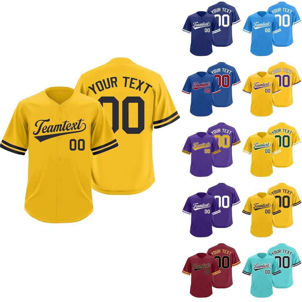 Custom Baseball Jerseys Personalized Printed Team Name & Number Sports Uniform For Men Women Youth