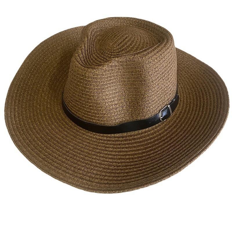Oversized Brim Parent-Child Straw Hat Beach Hat Summer Big Edge Sunshade Cowboy Hat Outdoor Sunscreen Hat