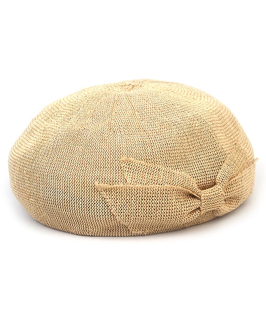 Summer Ribbon Beige Beret