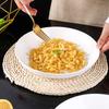 Jieyachie Household White Ceramic Plates