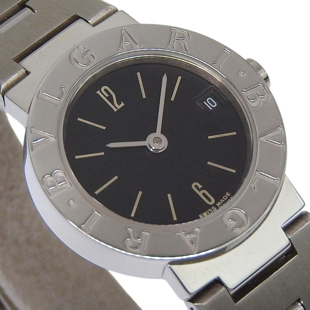 BVLGARI Bvlgari Bvlgari Watches BB23Stainless Steel blackDial Stainless Steel Quartz Analog display Women Used