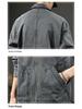 2025 Men's Casual Lapel Jacket: Handsome Detroit Workwear Coat for Spring and Autumn