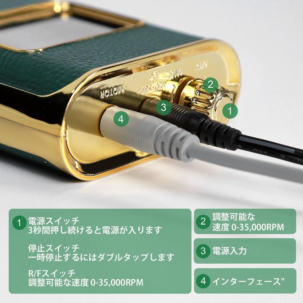 Elektrische Nagelmaschine, 35000 U/min, Nagelmaschine, professionelles Nagelbohrgerät, Polieren, Nagelpolieren für den Heimsalon, L'UGX