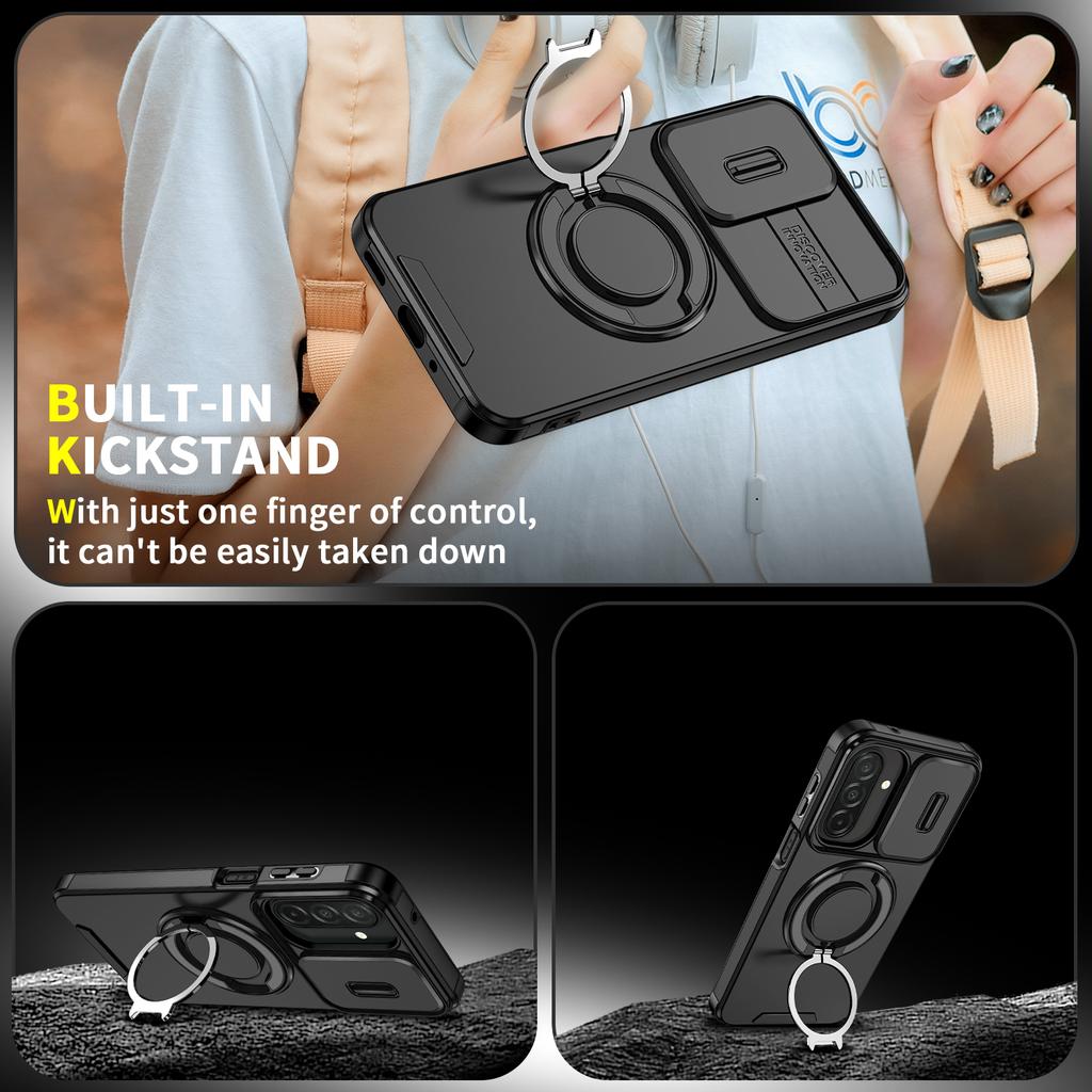Bracket Ring Holder Armor Case for Samsung Galaxy A57 5G A17 A37 A56 A36 A16 A55 A35 A15 Phone Cover for Samsung A57 A 57
