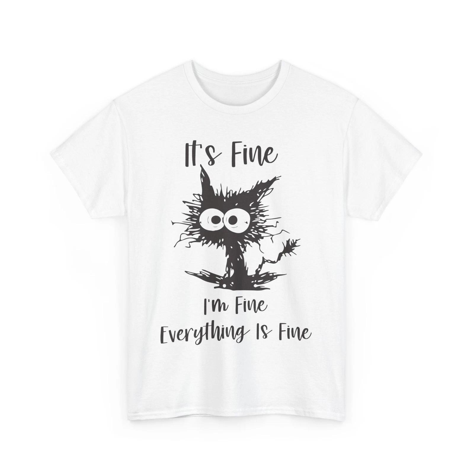 Cat Lover T-Shirt for Men & Women – Stylish Cute Funny Cat Graphic L