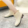 2024 New Rain Boots Women's Overshoes Summer Fashion Outerwear Short Tube Rubber Shoes Waterproof Shoes Non-Slip Rain Boots