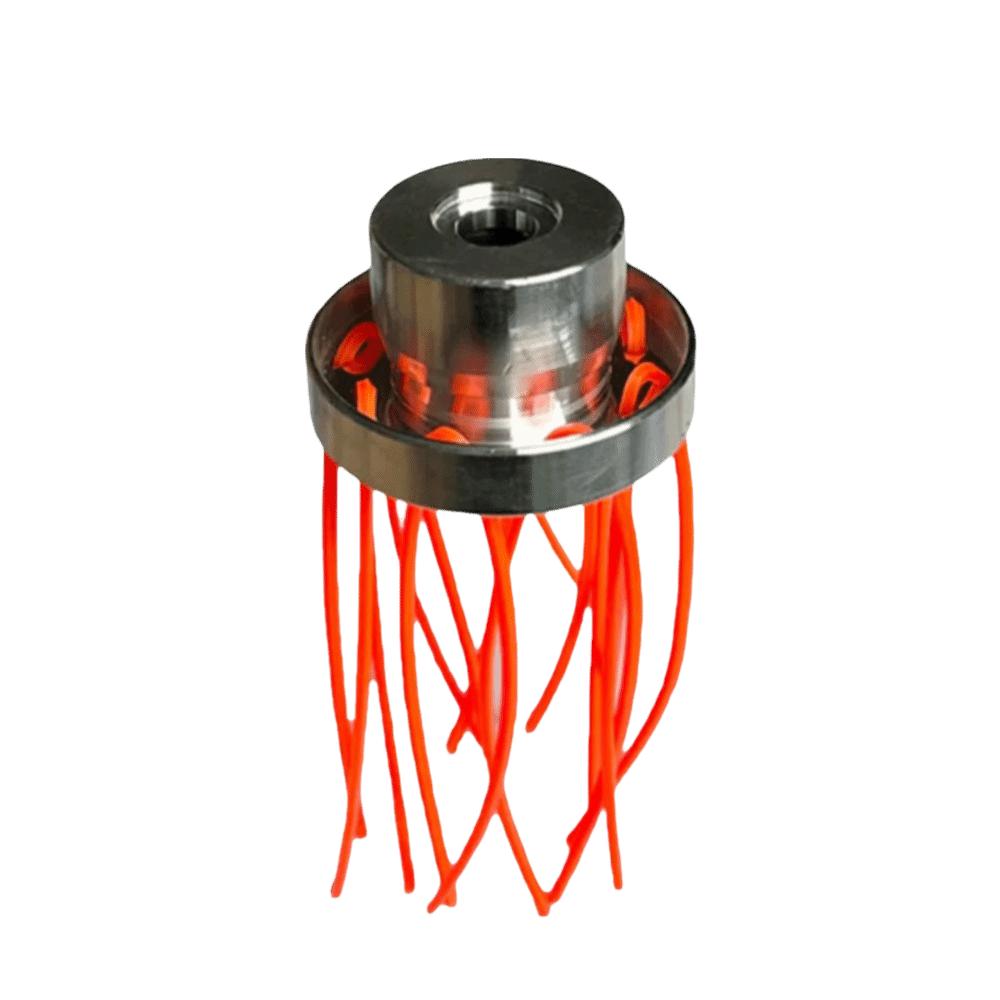 Aluminum Zinc Zinc Alloy Lawn Cutter Head 32 Square Grass Ropes Trimming Head  Gardening