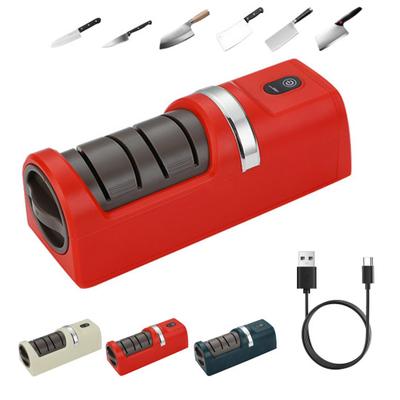 Elektrický brousek na nože Automatický oboustranný brousek s diamantovými brusivy pro rychlé broušení Leštění Profesionální kuchyňský nástroj