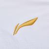 Li-Ning Comfortable Simple Versatile V-Neck Pullover Short Sleeve Badminton Shirt Unisex tops Standard-White AAYV163-2