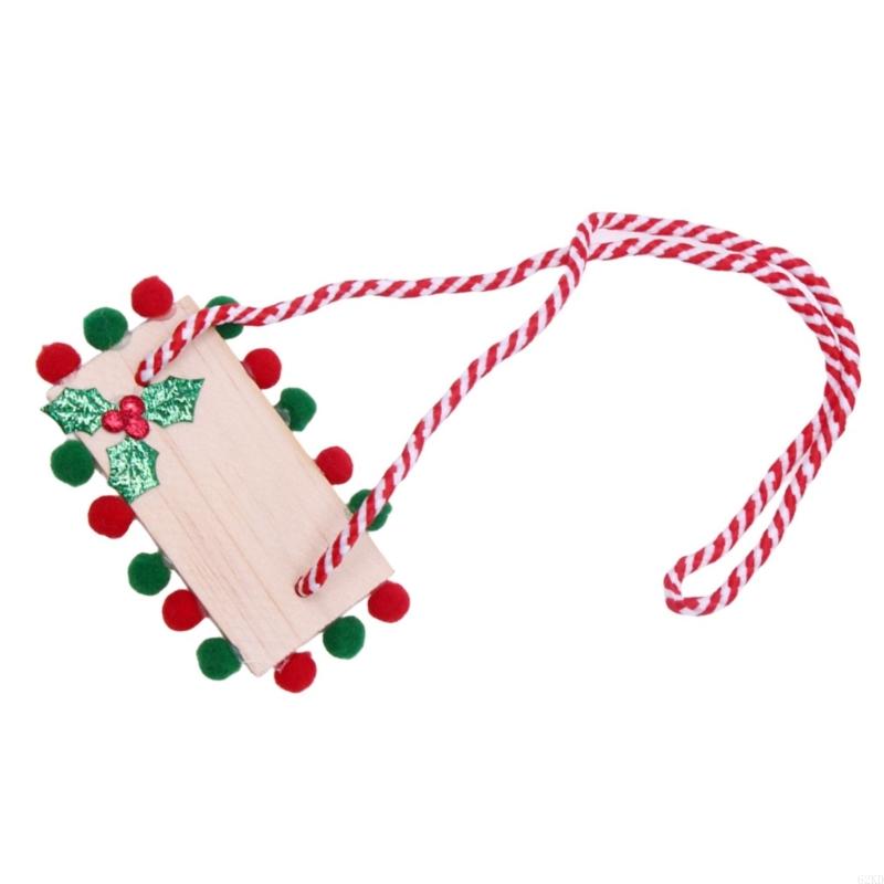 62KD Playful Christmas Decor Fun Dollhouse Miniature Swing for Party Atmospheres