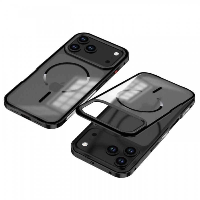 Metallic Matte Hard Case IPhone 18 Pro Max With Magnetic Snap-on Design Heat Dissipation Detachable Frame