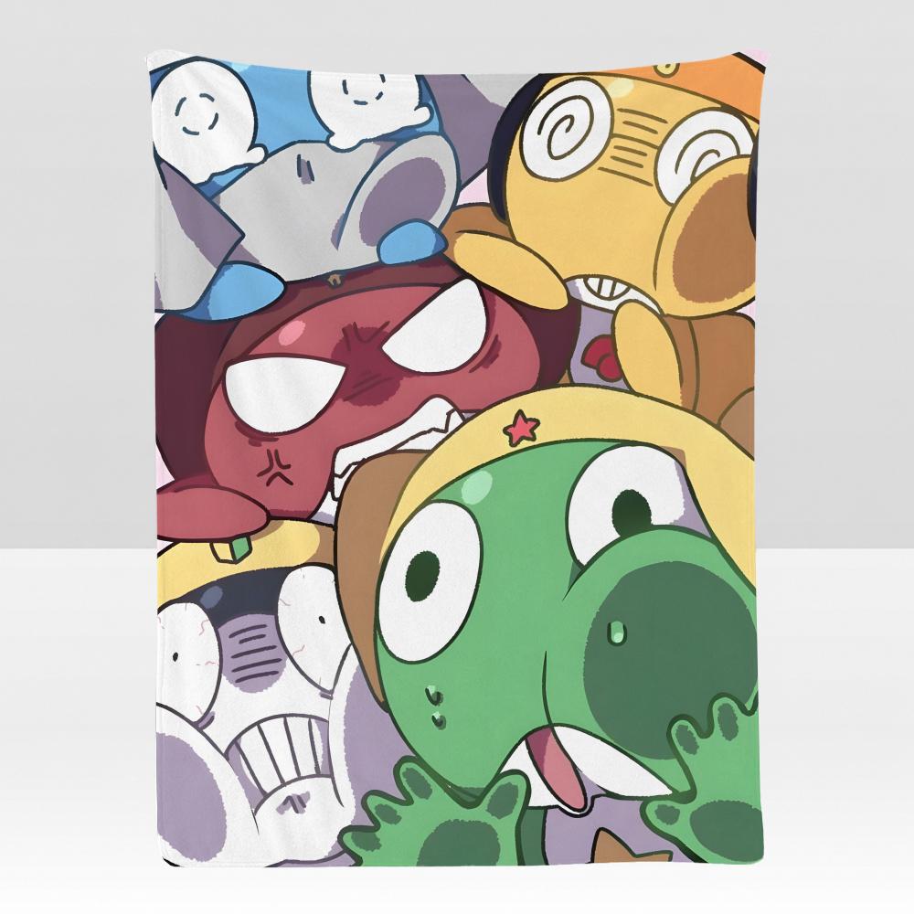 Anime K-Keroro G-Gunso Throw Soft Flannel Blanket for Bed Bedroom Sofa Picnic Throw Skin-friendly Breathable Gift Cover